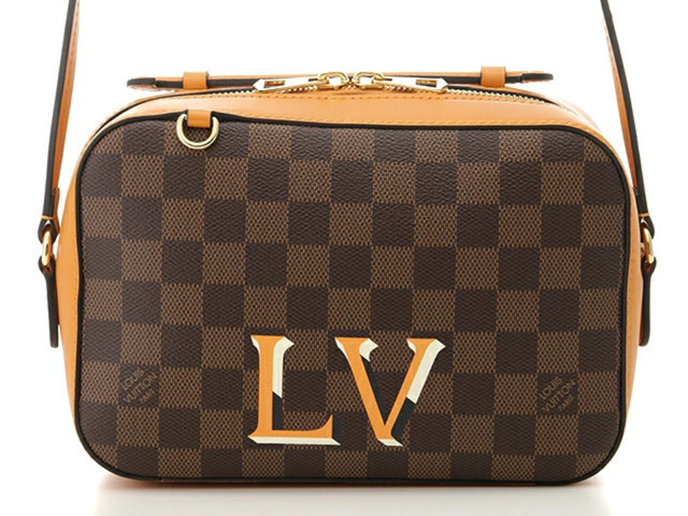 LOUIS VUITTON Bag Shoulder Santa Monica Damier Saffron